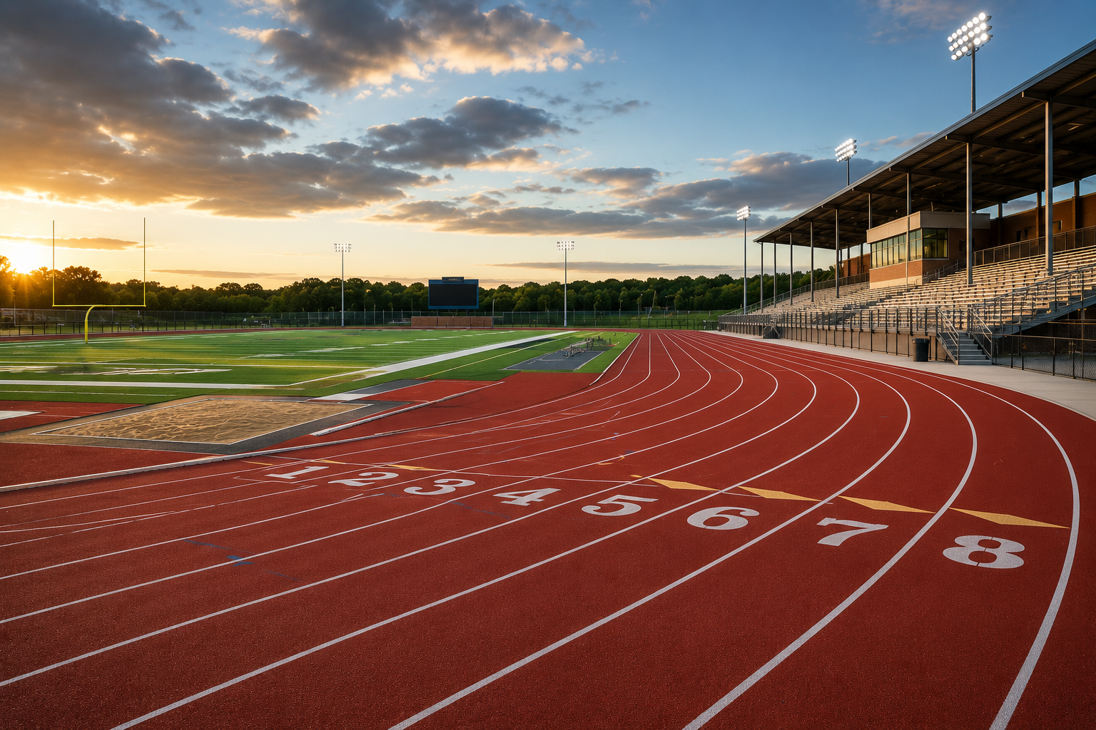Athletics track facility