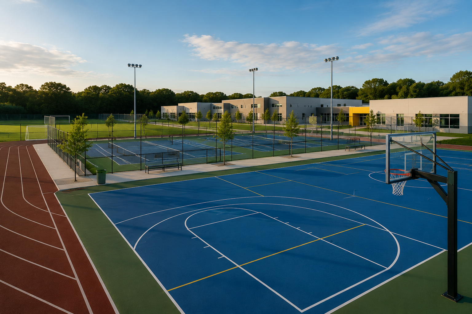 School sports courts